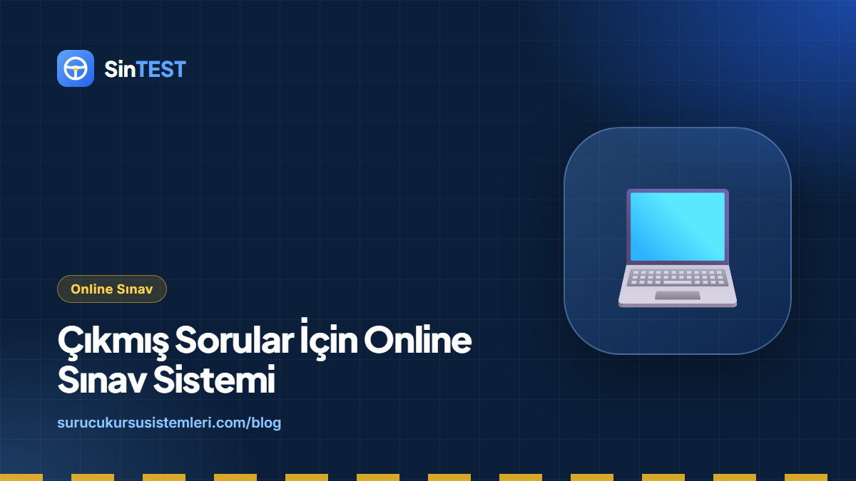 Çıkmış sorular için online sınav sistemi kapak görseli