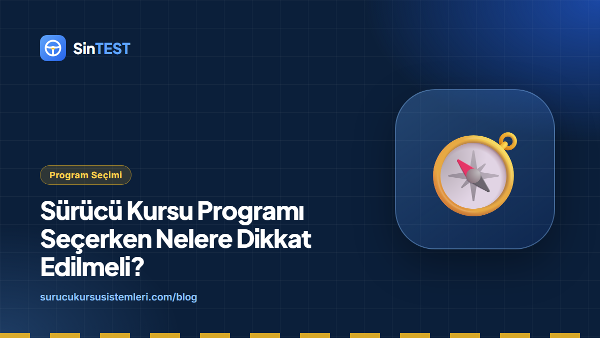 Sürücü kursu programı seçimi kapak görseli